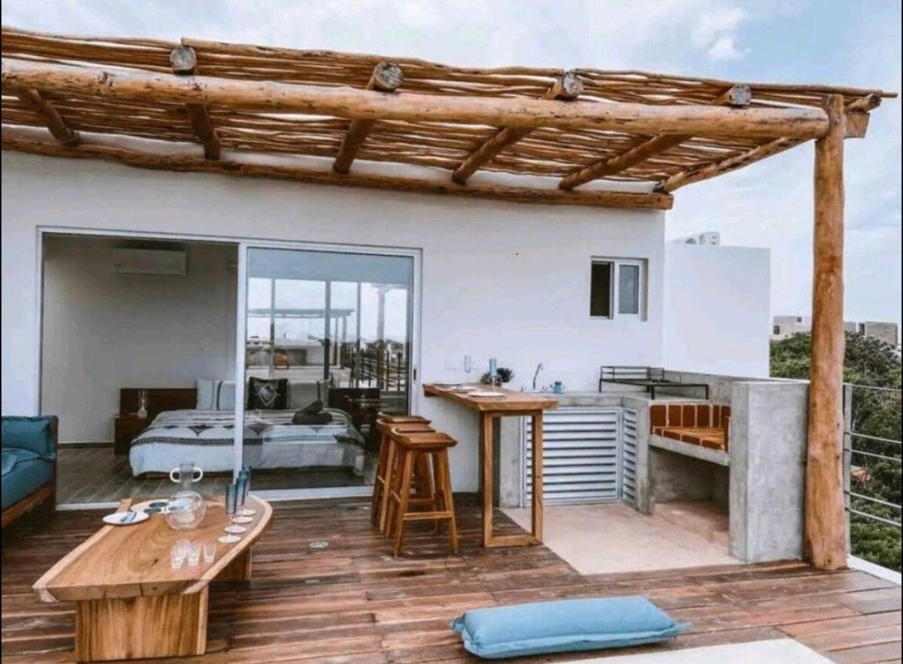 Aparthotel Rosa Azul Tulum Exterior foto