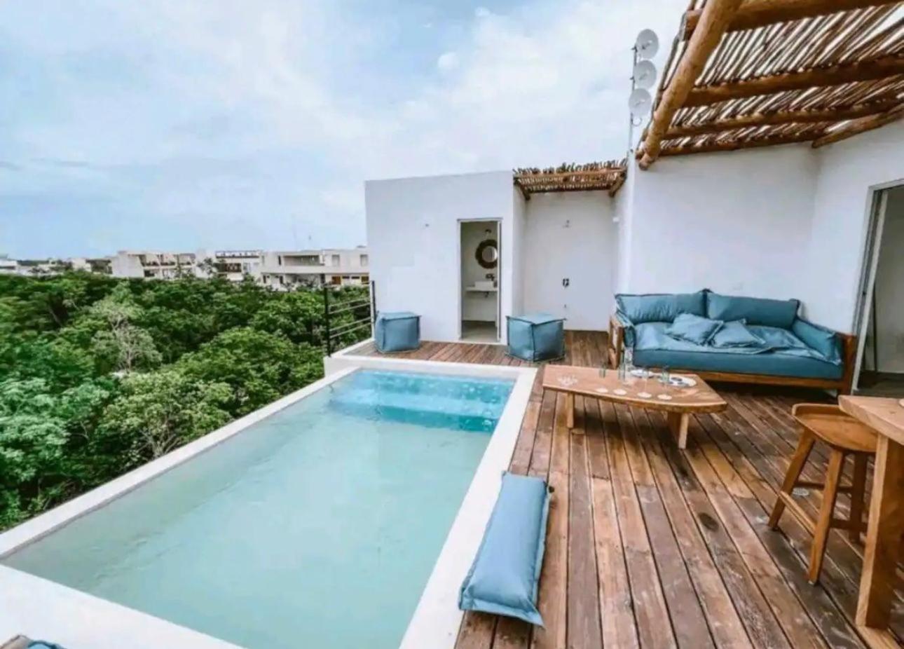 Aparthotel Rosa Azul Tulum Exterior foto